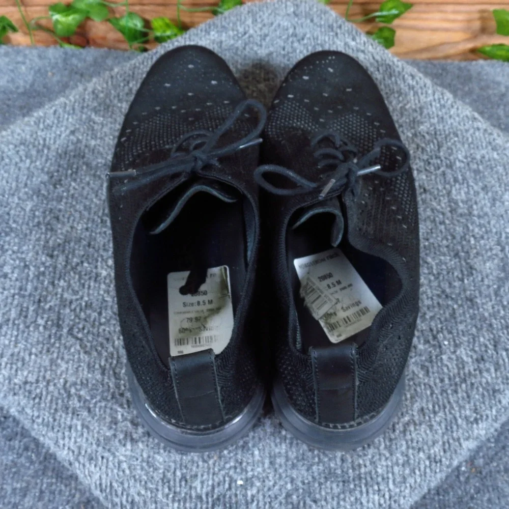 Cole Haan Original Grand Stitchlite Mens Wingtip Oxford 8.5 Dress Black Knit